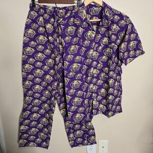 Broad Bay LSU Louisiana State University Cotton Mens Pajama Set